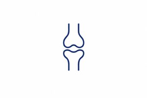 Joint and bone protection icon representing musculoskeletal health in bleeding disorders.