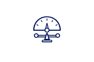 Controlled target modulation icon representing balanced protein S reduction.