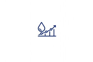 Biomarker analytics icon representing monitorable pharmacodynamic activity.